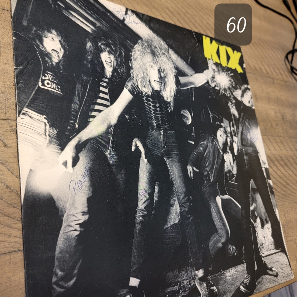 KIX Autographed LP